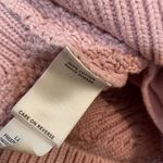 L.L. Bean Signature Size M Lavender Pullover Cotton Cowl Neck Fisherman Sweater Purple Size M Photo 9