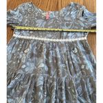 Vintage Baby Doll 90s Blouse Round Neck Y2K Empire Waist Size Floral Print Photo 11