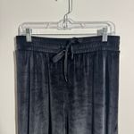 Victoria's Secret Victoria Secret Pant Women M Black Velour Wide Leg Lounge Athleisure Cozy Casual Photo 7