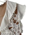 For Love & Lemons  Laney Lou Sheer Nude Panel White Mini Dress size small Photo 4