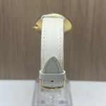 L. A. EXPRESS MOTHER OF PEARL LADIES LOGO WATCH White Leather Strap Photo 3