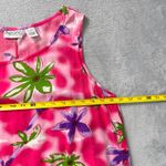 Phases Maxi Dress Hawaiian Pink Floral Sleeveless Muumuu Casual Resort Wear‎ XL Photo 7
