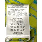 Blu Pepper CCC Electric Lime Green Print Tank Tie Front Abstract Boho Blouse Summer Top Photo 9