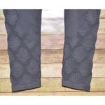 Felina Ladies Gray Floral Leggings Size XL Elastic Waist Athletic Workout Casual Photo 2