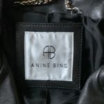 ANINE BING Cassidy black leather jacket Photo 4