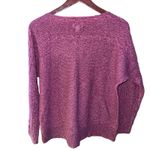 st. john's bay St. John’s Bay long sleeved boatneck burgundy sweater women's size petite medium Photo 6