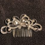 Wedding hair comb Silver Photo 2