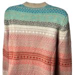 Talbots Colorful Argyle Mohair Lambswool Button Cardigan Cabincore Nordic Cozy M Photo 5