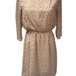 Everly  Womens Small 3/4 Sleeve Dress Peach Print Cute Kidcore‎ Boutique Photo 0