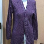 LA Hearts  purple knitted open cardigan Photo 2