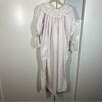 VTG VANDEMERE Pink Lace Cotton Cottage Core Nightgown M Victorian Crochet Lace Size M Photo 5