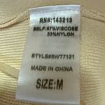 Miss Love  Yellow Sleeveless Cutout Tie Back Mock Neck Crop Sweater Tank Top M Photo 3