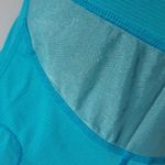 Lululemon Wet Dry Warm short cap sleeve Square neckline Blue Top Photo 2