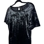 Torrid Full Length Crushed Velvet Short Sleeve Catsuit Black 2 2X Photo 2