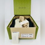 Gucci Jeanne GG Logo Chain Cordovan Lux Moc Toe Platform Loafers Size EU 40 Photo 2