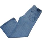 NWT Mother The Fly Cut Tomcat Roller in Crashing Wide Leg Jeans 34 Blue Photo 7