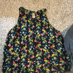 Old Navy 30. Floral Sleeveless Top - Black Photo 0