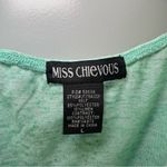 Miss Chievous NWT  Mint Crochet Lace V Neck Sleeveless Tank size Large Photo 1