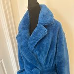 UGG  Alesandra Faux Fur Wrap Coat Jacket Belted Luxury Satin Lined NEW Photo 3