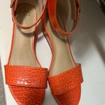 Cato new Orange Croc-Embossed Sandals 7 Photo 0