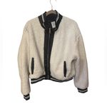 Avec Les Filles NWT  Sherpa Fleece Varsity Bomber Jacket Size 2XL Photo 3