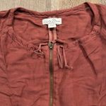 Lucky Brand  Henna Linen jacket Medium Photo 3