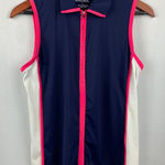 Women's Kinona Blue Pink Zip Up Top Size S Photo 0