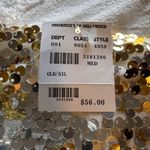 Fredrick's of Hollywood Gold & Silver Sequin Tube Top Medium NWT Glam Photo 9
