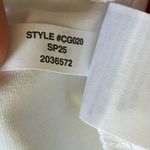 NWT J.Crew Factory Cap Sleeve Stretch Cotton Blend Square Neck Tank Top Small White Photo 6