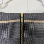 Calvin Klein NEW Liz Claiborne black camel windowpane plaid tie sleeve midi heavy knit dress Photo 5