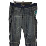 Ecko  Denim Blue Cropped Capri Jeans Drawstring Waist 18.5" Inseam Size 13 EUC Photo 0