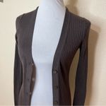 Vince taupe ribbed cardigan sweater SMALL Photo 2