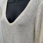 Boston Proper  Long Sleeve Knit Sequin Blouse Women's Size S Photo 1