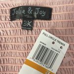 Jolie & Joy Pink Smocked Peplum Top Size 3X Photo 6