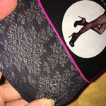 Atmosphere Black Floral Patterned Fashion Tights, Size S Photo 0