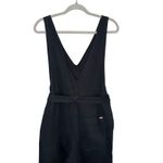 Alex Mill Ollie Black Denim Jumpsuit Belted Wide Leg Cropped Size Medium Photo 14