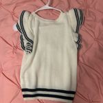 Cute dressy ruffle top White Photo 1