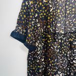 Maurice's  Black Multicolor Paisley Floral Print Fringe Hem Kimono Photo 4