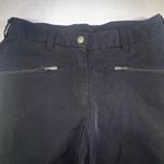 Moonstone Pants Womens Small Black Stretch Straight Leg Zip Ankles Performance Photo 2