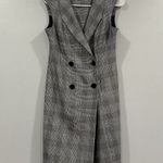 Calvin Klein Houndstooth Plaid Trench Double Breasted Dress 4P Photo 0