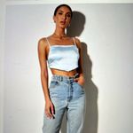 Motel Rocks Light Blue Zashe Cami Crop Top Photo 3