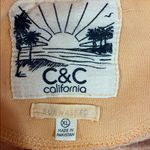 C&C California  Vibrant Yellow Sunwashed Half-Zip Sweater Photo 3