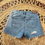 American Eagle  High Waist Distressed Medium Wash Denim Womens Size 4 Shorts Photo 3