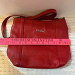 Valentina Red Pebbled Leather Shoulder Bag – Made in Italy Photo 10