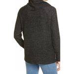 BB Dakota NWT Size S Grey Brushed Knit Sweater Draped Cowl Top Neutral Lounge Photo 1