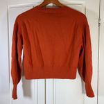 Babaton  Merino‎ Wool Crew Neck Sweater Burnt Orange Knit Top Women's Size S Photo 1