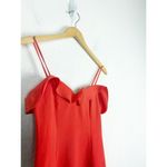 Likely Johnna Sweetheart Neckline Midi Dress Size 0 Orange Cocktail Wedding Photo 6