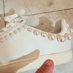 Stuart Weitzman Goldie Sneakers in White Action Leather Photo 12