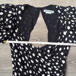 Reformation WILDFLOWER POLKA-DOT GEORGETTE MIDI DRESS IN BLACK 2 Photo 13