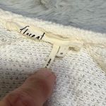 Elegant Cream Boho Woven with Tassels Women's Top White Size XS Photo 6